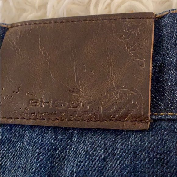 Brody Jeans Slim Straight 28 x 32 Whiskering - Picture 2 of 9